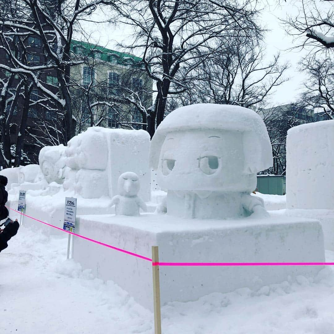 笛木優子さんのインスタグラム写真 - (笛木優子Instagram)「札幌雪まつりだよ〜 初めて来ましたーー！  今週土曜日もしもツアーズみてね🍨🍜🐚🥔❤️ #사뽀로 #札幌雪まつり #눈축제❄️」2月7日 10時21分 - yukofuekiyumin