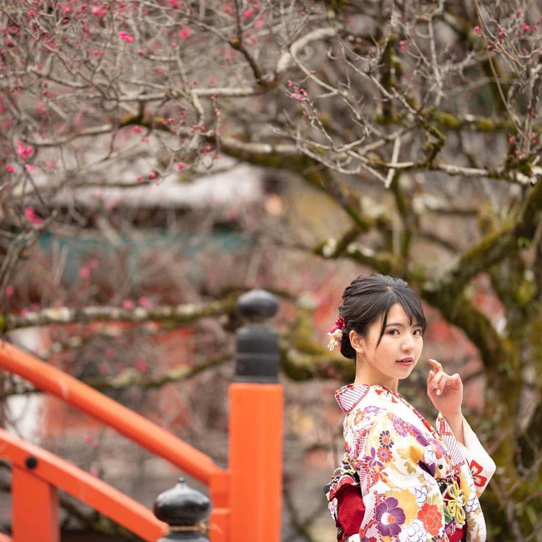 松田有紗のインスタグラム：「下鴨神社 ⛩💗 . 水みくじは大吉だった( ˘͈ ᵕ ˘͈ )」
