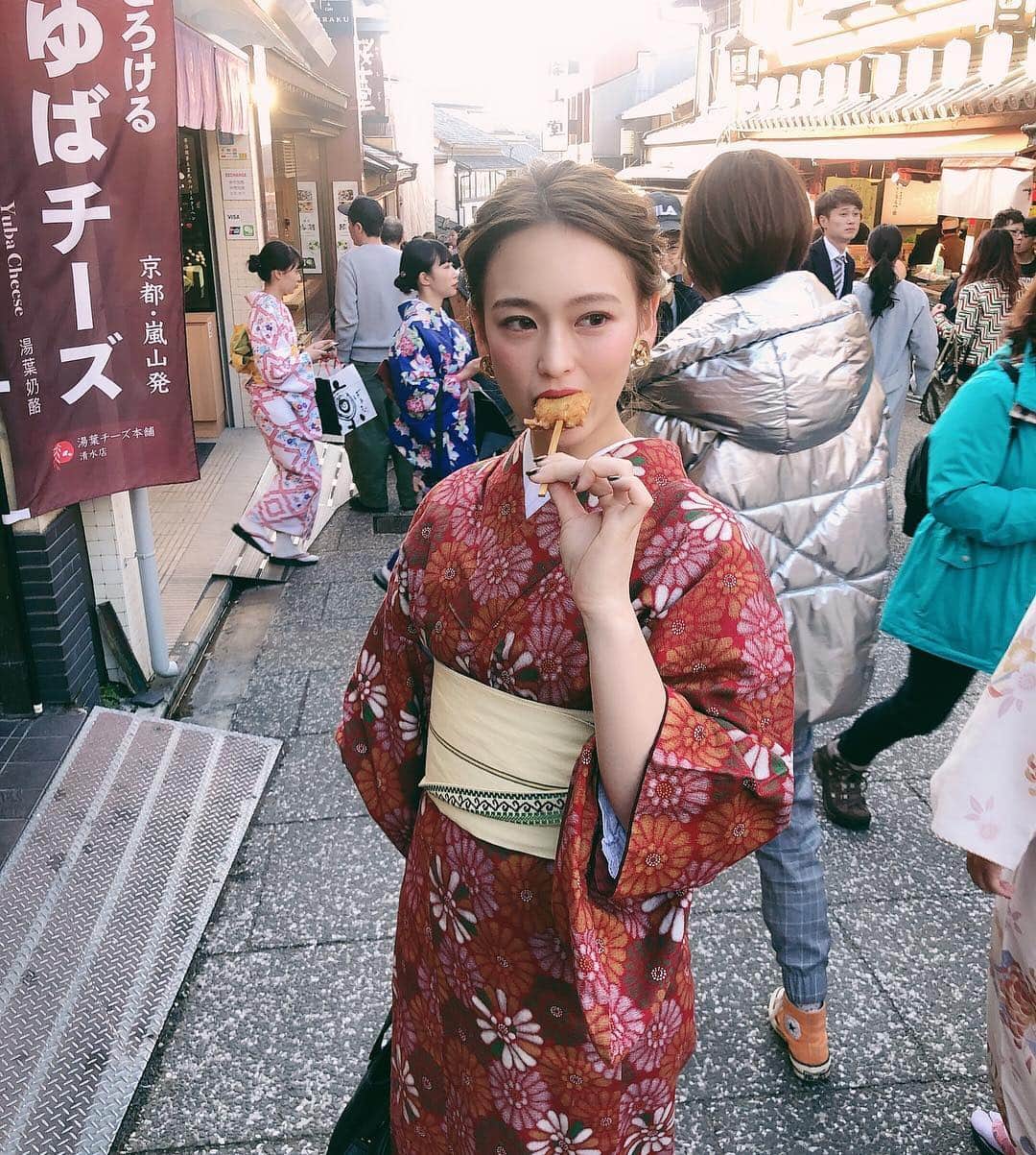 古川貴絵さんのインスタグラム写真 - (古川貴絵Instagram)「ｋｙｏｔｏ 🐈 どこ行っても食べてる時が幸せです」2月7日 23時22分 - _kiegram