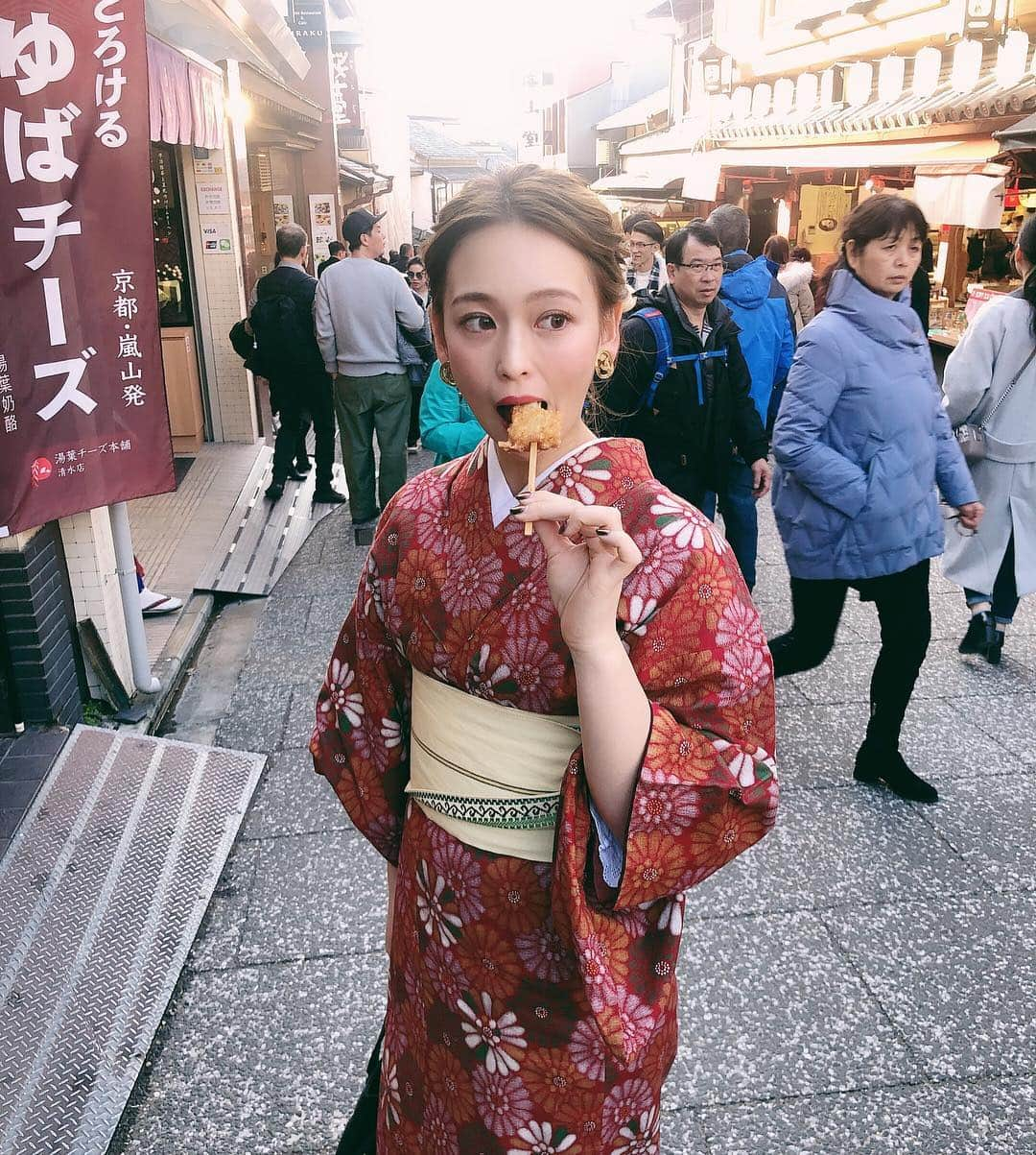 古川貴絵さんのインスタグラム写真 - (古川貴絵Instagram)「ｋｙｏｔｏ 🐈 どこ行っても食べてる時が幸せです」2月7日 23時22分 - _kiegram