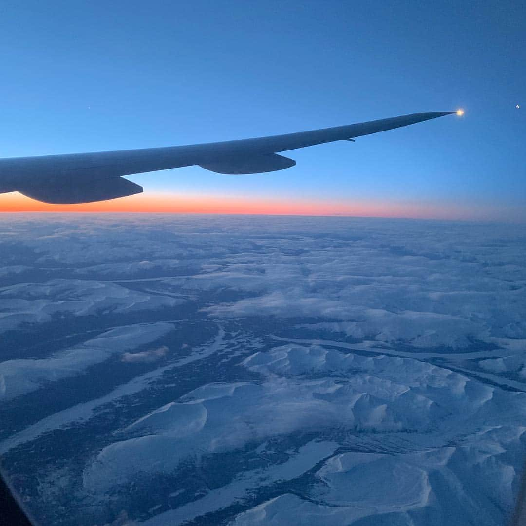 伊沢拓司のインスタグラム：「何度乗っても苦手は苦手 I'm at Minneapolis. The outside temperature at 13:00 is -18℃!」