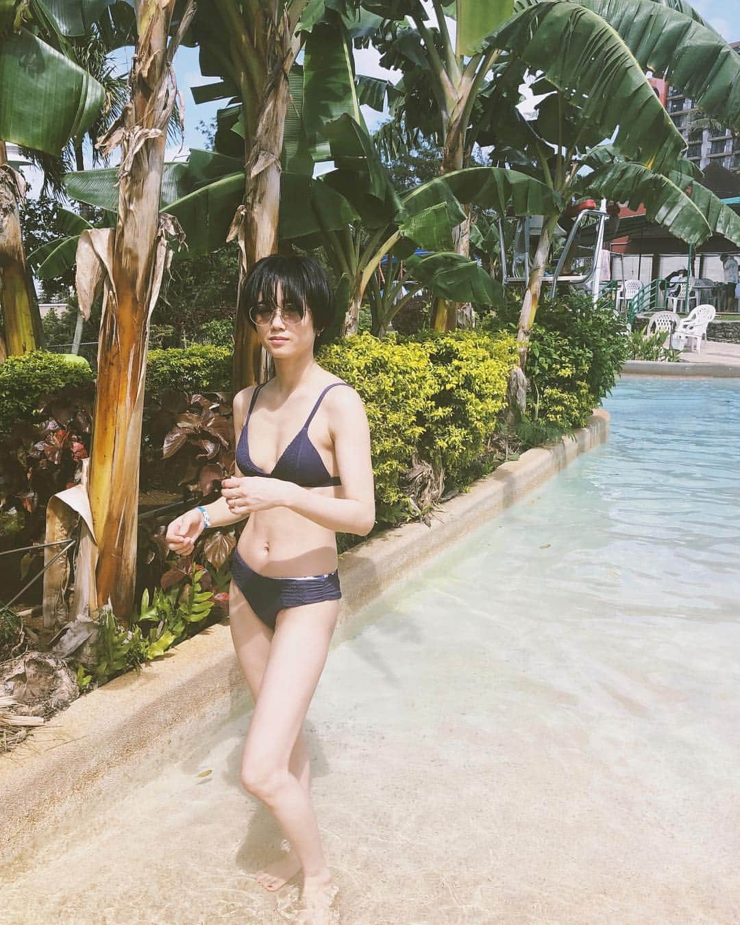 宮城舞さんのインスタグラム写真 - (宮城舞Instagram)「チェックアウト前に 駆け込みプーーーール👙🌴 Babuしゃん初めてプールで 笑顔見せてくれたわw 成長したーーー😭 母も楽しかったあ♥️ #guam #赤ちゃん連れ旅行」2月9日 17時38分 - mai_miyagi