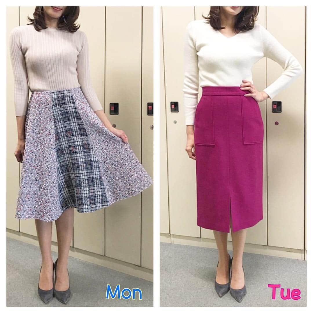 永島優美さんのインスタグラム写真 - (永島優美Instagram)「* 👗Weekly Coordinate（2/3-）👠 * こんばんは🌙 昨日の「さんまのFNSアナウンサー全国一斉点検」 ご覧いただいた方々、ありがとうございました🙏🏻✨ また踊ってしまいました…（笑） * さて、先日の衣装は落ち着いた色のセットアップ🍁 胸元やウエストのデザインが素敵でした♡ * 明日までお休みという方多いと思います✨ お仕事の方は頑張りましょうね〜☺️✌🏻 - - - - - - - - - - - - - - - - - - - - - - - 👗#weeklyコーデ （Mon＆Tue ▶︎ Wed＆Thu ▶︎ Fri＆Sun） #coordinate #めざましテレビ #ジャンクスポーツ」2月10日 21時05分 - yuumi_nagashima