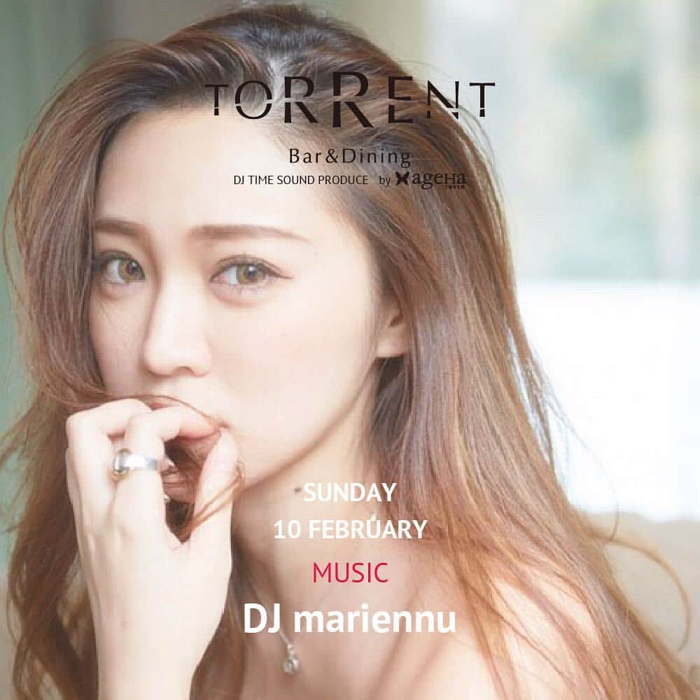 DJ mariennuのインスタグラム：「To day ✋@torrent_shibuya DJ🎧💗 今日は何を流そうかな〜🌏 ・ ・ ・ #dj #shibuya #japan #bar #music #lounge  #loungemusic」