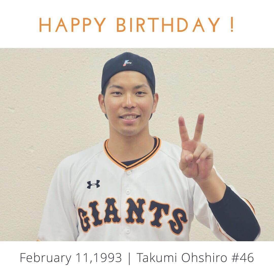 読売巨人軍さんのインスタグラム写真 - (読売巨人軍Instagram)「本日の誕生日 #大城卓三 選手 #おめでとうございます #🎂 #hbd #読売ジャイアンツ #ジャイアンツ #巨人 #giants」2月11日 7時21分 - yomiuri.giants