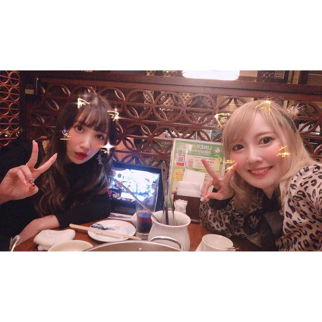 トキさんのインスタグラム写真 - (トキInstagram)「SAKIちゃんが今日MCで話してた2人で火鍋会の写真📷 いつもありがとうな😘 #SAKI #Cyntia #Aldious #aldioustoki #火鍋」2月12日 0時57分 - aldioustoki