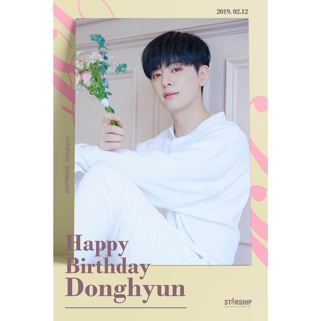 BOYFRIENDのインスタグラム：「[#BOYFRIEND] ❣HAPPY BIRTHDAY❣ 💙 #BOYFRIEND #DONGHYUN 💙  #보이프렌드 #동현 생일을 축하합니다🎂🎉❤ #happyDONGHYUNday」