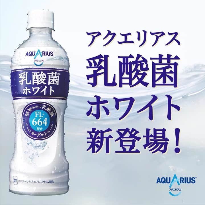 AQUARIUSのインスタグラム：「＼アクエリアス#乳酸菌ホワイト 新登場！／ ⠀ 冬のカラダコンディショニングに 水分と乳酸菌チャージ！ ⠀ 飲みたくなったらいいね❤️」