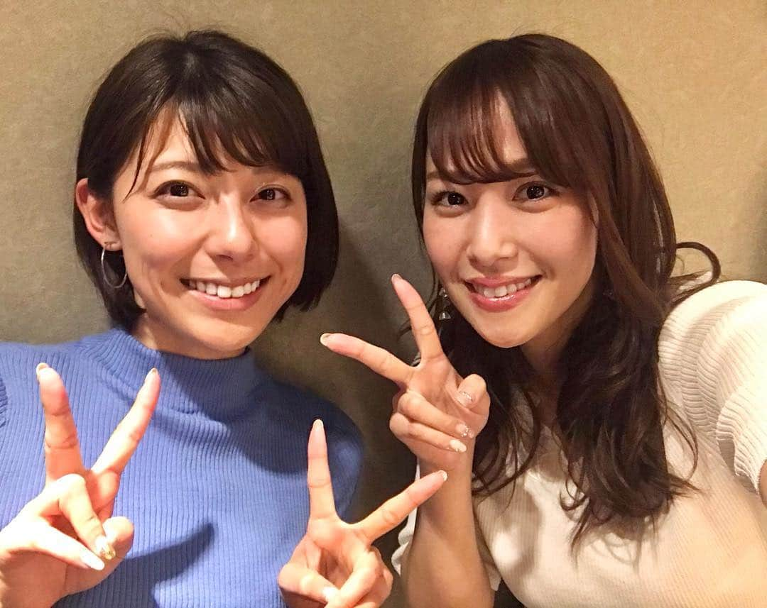 鷲見玲奈さんのインスタグラム写真 - (鷲見玲奈Instagram)「. 先日TBSの上村彩子ちゃん(@saekokamimura )とご飯を食べてきました✨ しっかりもののように見えて、実は抜けたところもある可愛い後輩☺️ 同じスポーツ担当なので、取材現場などで会うことも多いんです！ . 久しぶりにゆっくり会えて良かった✨ . ここ最近、会いたい人はたくさん居るのに、予定が全然追いつかない😭 少しずつ、少しずつ！ . . #TBS #上村彩子 アナウンサー #彩子と書いてさえこ #さえちゃん #可愛い後輩 #性格もいい #清潔感 という言葉がぴったり」3月14日 18時42分 - sumi__reina