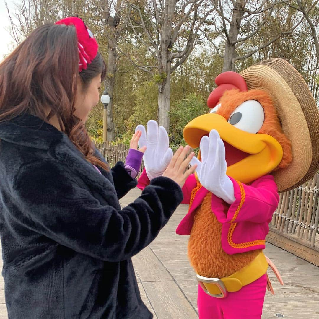 桜花りなさんのインスタグラム写真 - (桜花りなInstagram)「＊ ・ ・ パンチートくん👊🦜💕ふふ ランドでパーティグラ出演の後 sea🚢💭の方にも来たのかな？ 皆さん多忙ですなご苦労様です🌸！ ・ ・  思えばトレーニング後お客さんと こんな感じでハイタッチしちゃう‼️ それくらい達成感をお互い感じられたら 凄く凄く嬉しいです💪🔥💭 ・ ・ #パンチート#キャラグリ#パーティグラ #宝塚#ダイエット#筋トレ#未経験者 #未経験者募集#痩せたい#引き締めたい #diet#宝塚式#パーソナルインストラクター #パーソナルダイエット#パーソナルトレーニング #食事改善#食事管理#食事調節#元宝塚」3月14日 18時13分 - xxyuricornxx