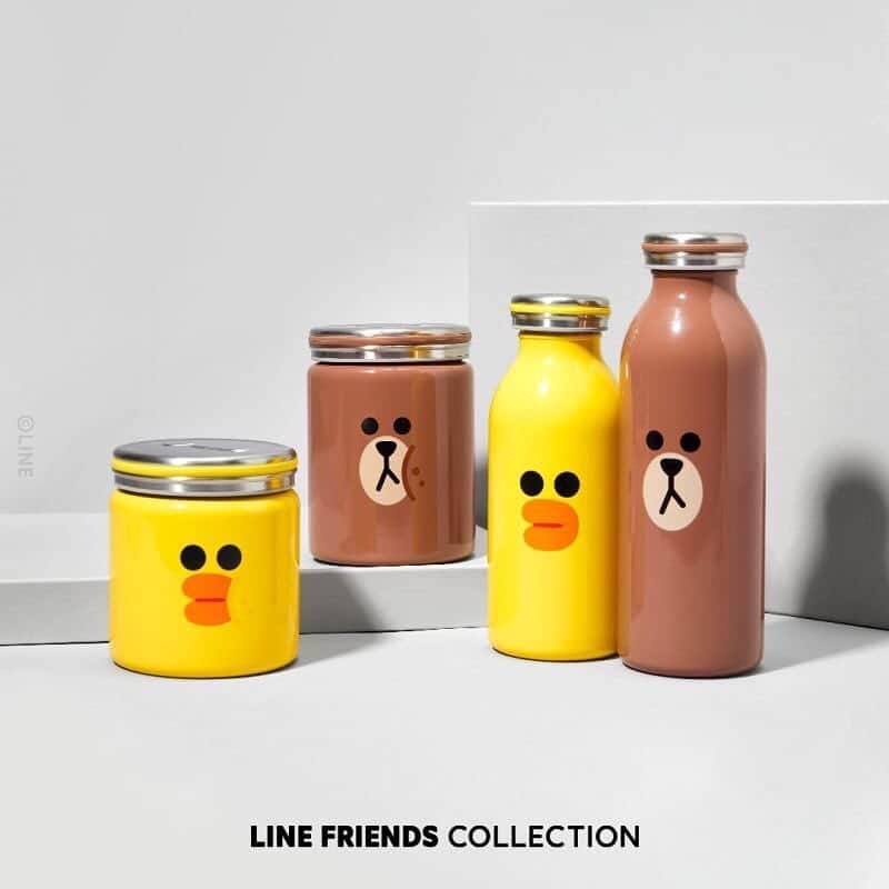 LINE FRIENDS_JPさんのインスタグラム写真 - (LINE FRIENDS_JPInstagram)「LINE FRIENDS COLLECTION﻿ グローバルオンラインセレクトショップ OPEN！﻿ ﻿ BROWN & FRIENDS | MOSH﻿ ドリンクボトルやフードジャーは本日限定販売🎉﻿ ﻿ 今すぐアクセス﻿ lin.ee/eb9ZYp2﻿ ﻿ #LINEFRIENDS﻿ #LINEFRIENDSCOLLECTION」3月14日 12時13分 - linefriends_jp