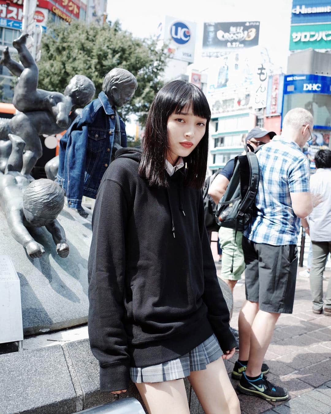 のインスタグラム：「・ ・ ・ インスタグラムの調子悪いのだけど、、 ・ ・ photo..トヲル（@toworu55） model..しばたゆうか (@shibatannnn ) ・ ・ #女子高生 #gr_meet_japan」