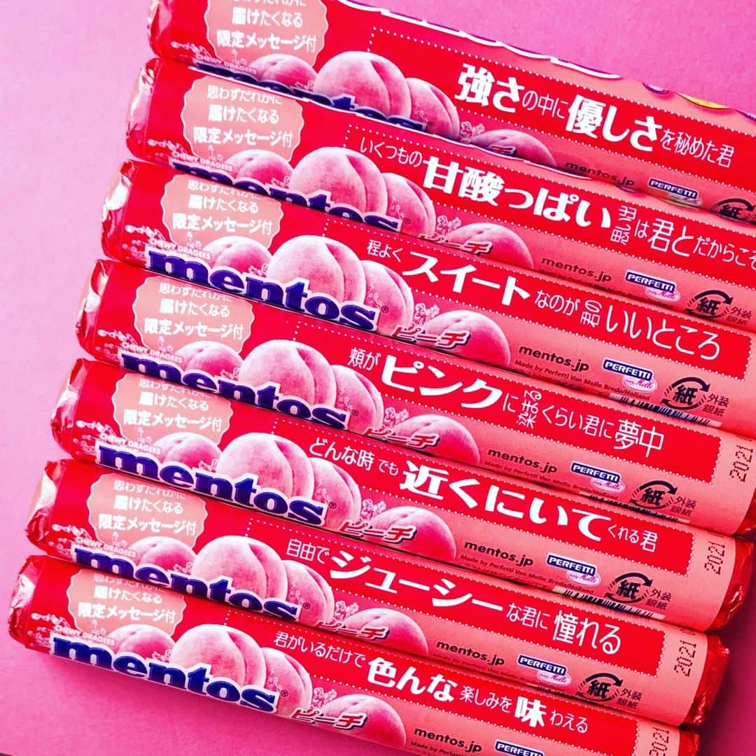 プラザ/PLAZAさんのインスタグラム写真 - (プラザ/PLAZAInstagram)「3/24までPLAZA・MINiPLA先行販売💓 メントスからジューシーな美味しさの「ピーチフレーバー」が届きました‼️思わずだれかに届けたくなる限定メッセージ付き😍😍気分転換やリフレッシュにおすすめのアイテムです💕 . mentos ピーチ ¥108(税込) . PLAZA・MINiPLA・PLAZA ONLINE STOREでお取り扱いしています💕 . #mentos #メントス #peach #ピーチ #🍑 #PLAZA #プラザ #MINiPLA #MINIPLA #ミニプラ @mentos  @plazastyle」3月14日 12時52分 - plazastyle