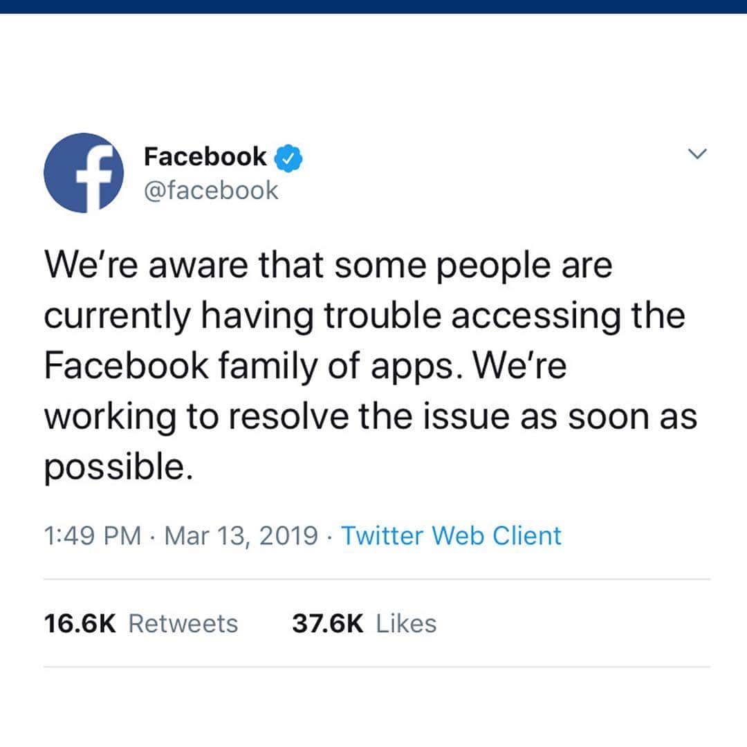 CNBCさんのインスタグラム写真 - (CNBCInstagram)「Facebook has been down for hours, and Instagram and WhatsApp were also affected. Find out everything we know about the outage, at the link in bio.⁣⠀⁣⠀ *⁣⠀ *⁣⠀ *⁣⠀ *⁣⠀ *⁣⠀ *⁣⠀ *⁣⠀ *⁣⠀ #facebook #instagram #facebookdown #instagramdown #b #markzuckerberg #zuckberberg #tech #technology #news #cnbc」3月14日 12時59分 - cnbc