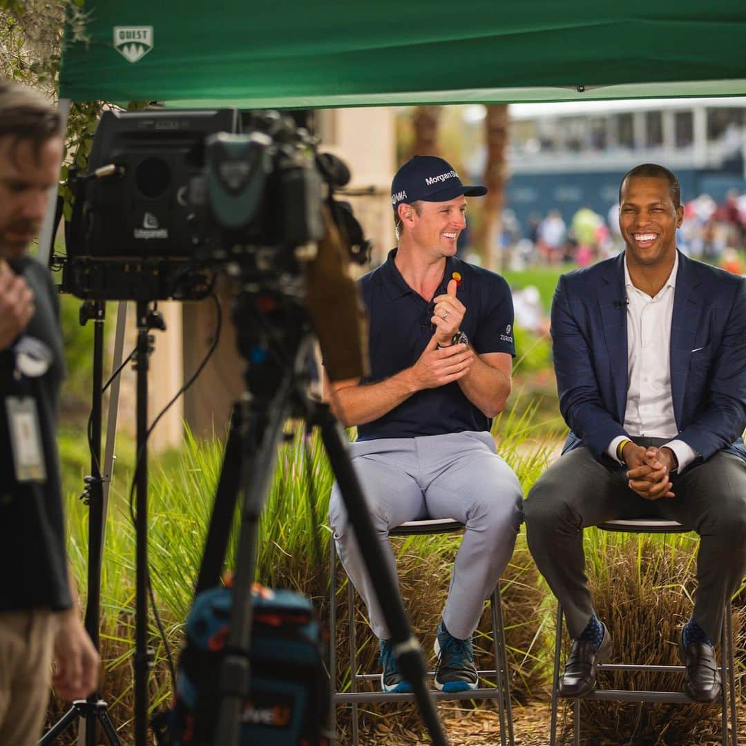 ジャスティン・ローズさんのインスタグラム写真 - (ジャスティン・ローズInstagram)「Behind the scenes with @morgan.stanley and Mandell Crawley on-site @THEPLAYERSChamp  #TeamRose」3月14日 14時38分 - justinprose99