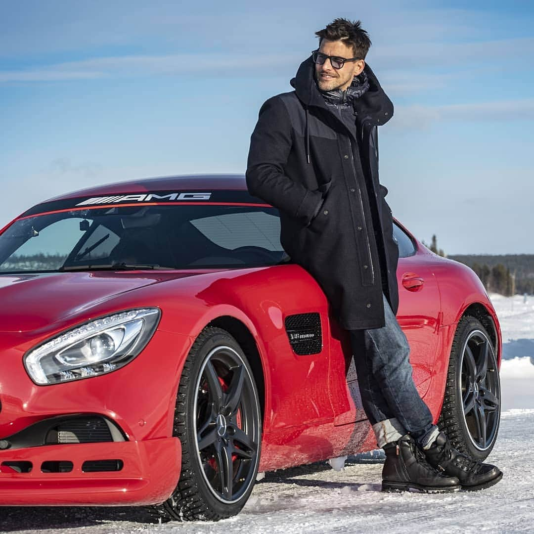 サントーニさんのインスタグラム写真 - (サントーニInstagram)「Enjoying the AMG Winter Sporting Experience in Sweden.  #Santoni4Amg #Santoni #AMGdrivingacademy #MercedesAMG  Mercedes-AMG GT S Fuel consumption combined: 11.5 l/100km | CO2 emissions combined: 262 g/km」3月14日 15時47分 - santoniofficial