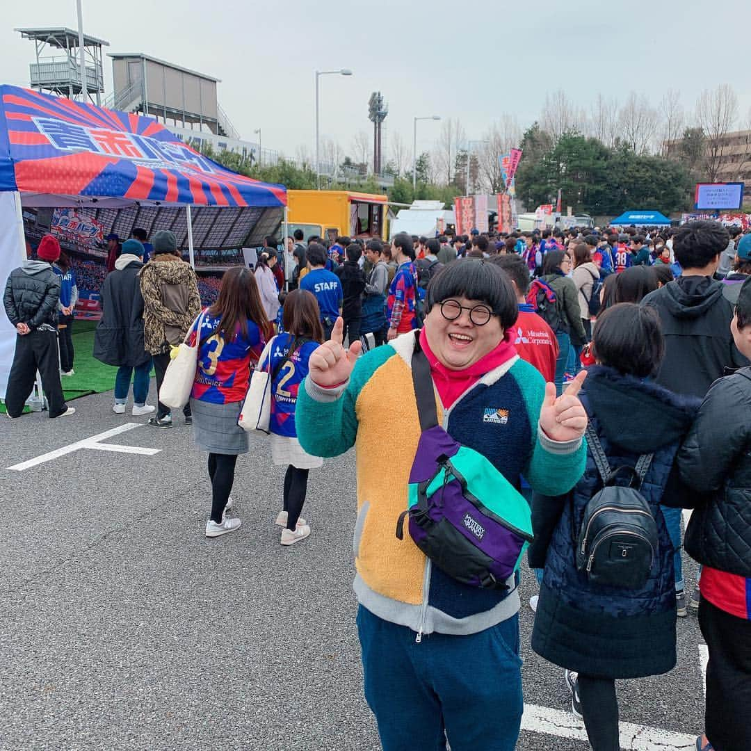 ぱちおまるさんのインスタグラム写真 - (ぱちおまるInstagram)「#fc東京  #ホーム開幕戦 みんなできただむす⚽️💨✨ 応援するぜぃ📣！」3月10日 13時47分 - pachiomaru