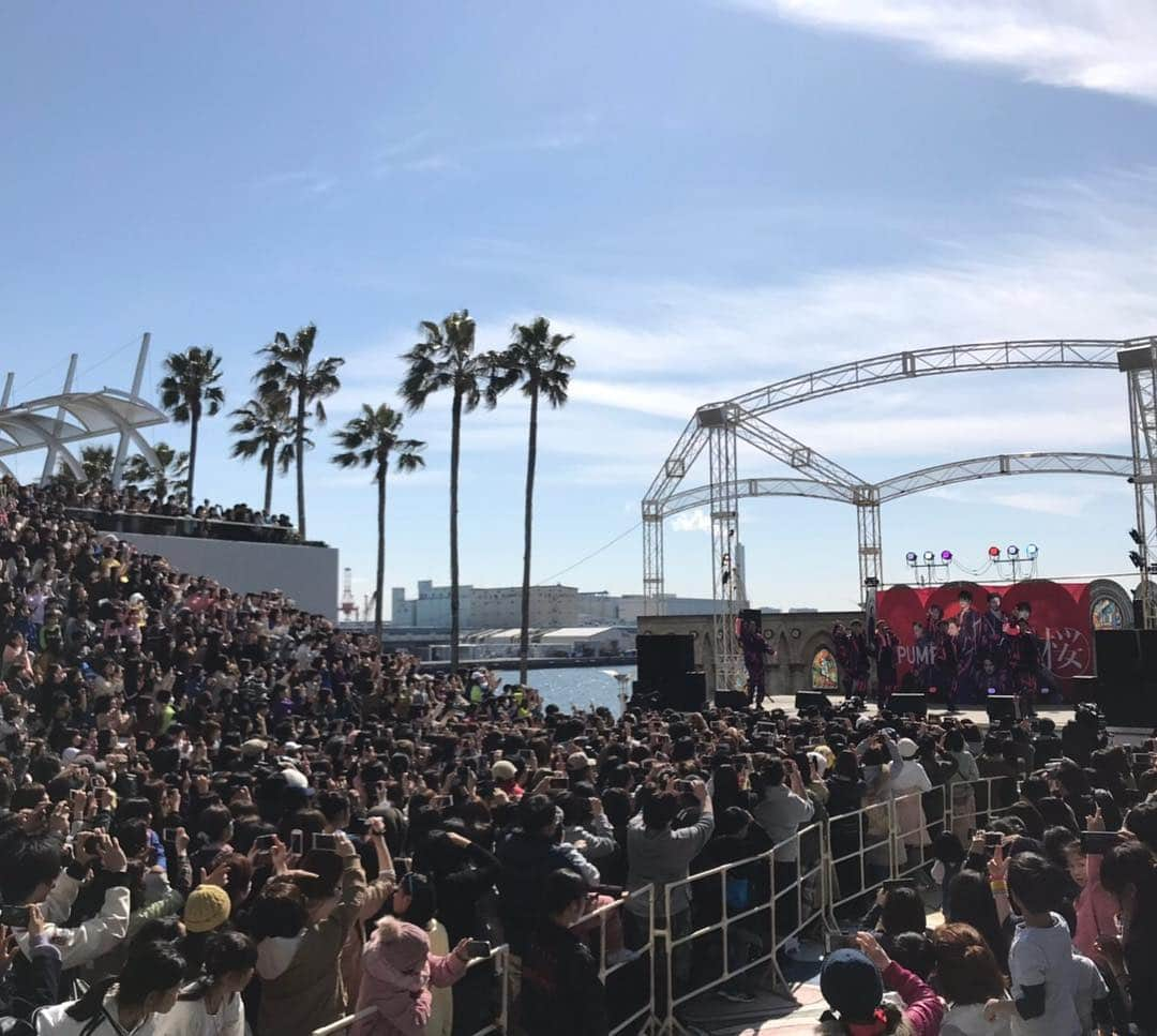 YORIさんのインスタグラム写真 - (YORIInstagram)「2019.03.09 桜リリースイベント 大阪南港ATC memory  #dapump #桜 #桜フィンガー #生涯ファビュラス #フライングショルダー」3月10日 14時16分 - yori_dp