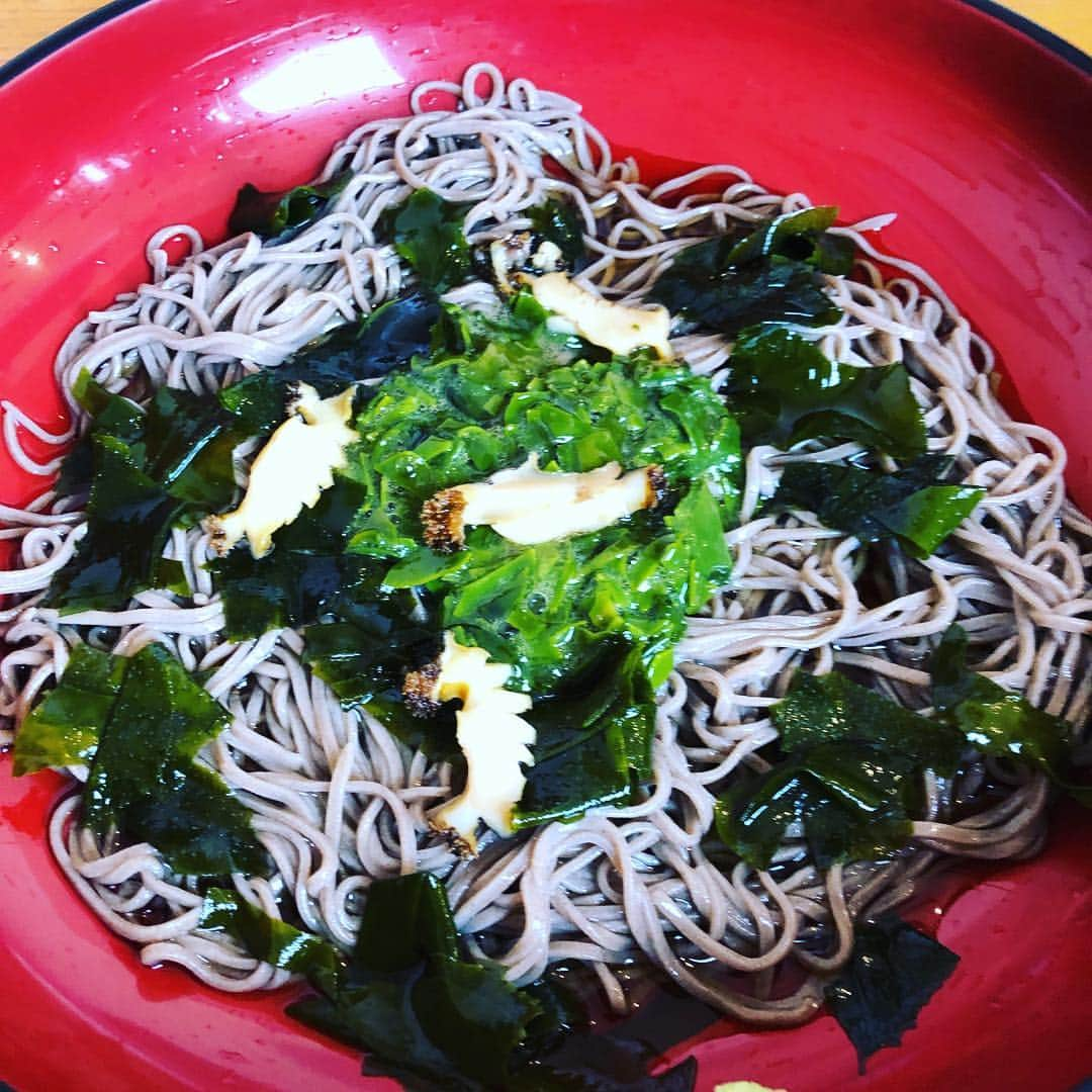 栗原心平さんのインスタグラム写真 - (栗原心平Instagram)「今日のお昼ご飯は北津軽郡中泊町にある「磯や」さんへ。 名物は徐福そば。 ここ中泊町には徐福の漂流伝説があるようです。 お蕎麦は、めかぶ、わかめ、アワビが乗ったのどごし最高のお蕎麦でした！うまし！！！！ #栗原心平 #shimpeikurihara #磯や #中泊町 #青森 #青森県  @marugotoaomori @harapekoaomori」3月11日 16時51分 - shimpei_kurihara