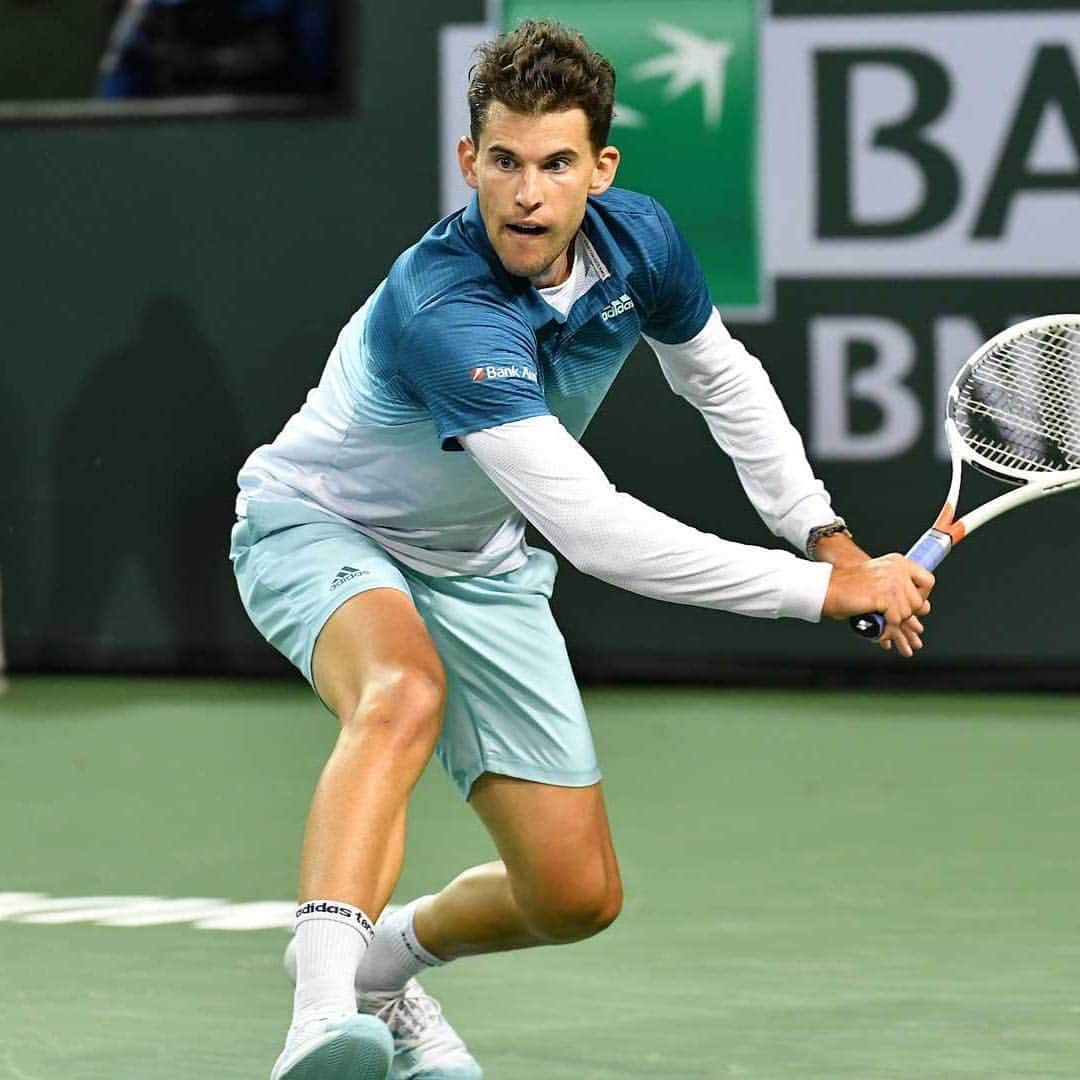 ドミニク・ティエムさんのインスタグラム写真 - (ドミニク・ティエムInstagram)「Great match today at the @bnpparibasopen 🎾😊 I can’t wait for the next one !  #indianwells #masters1000 #createdwithadidas #4ocean」3月12日 14時02分 - domithiem