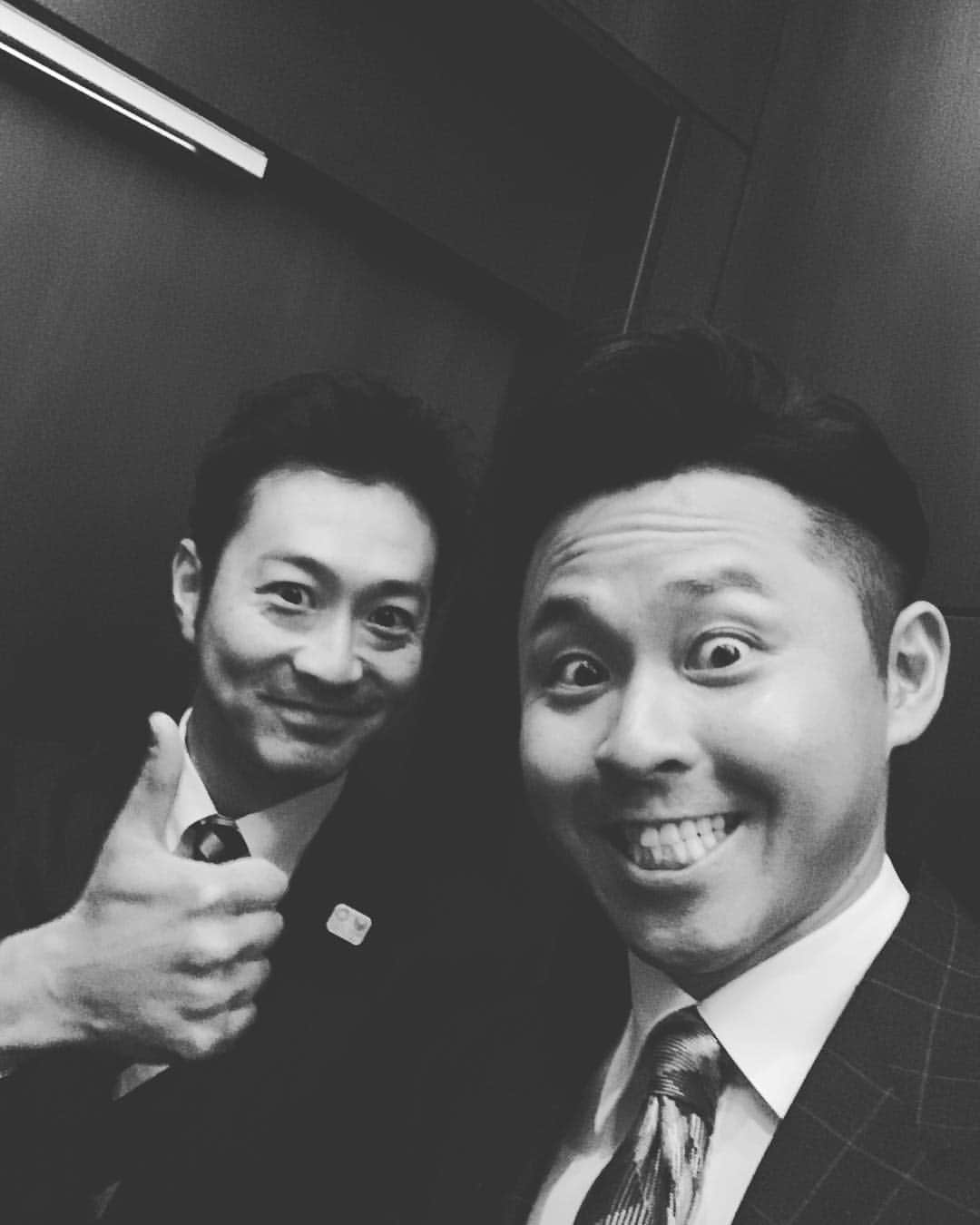のインスタグラム：「今日は北島先輩とお仕事😚 東京オリンピックパラリンピック500日前#ENEOS#北島康介#宮下純一#2人で話すと台本脱線」