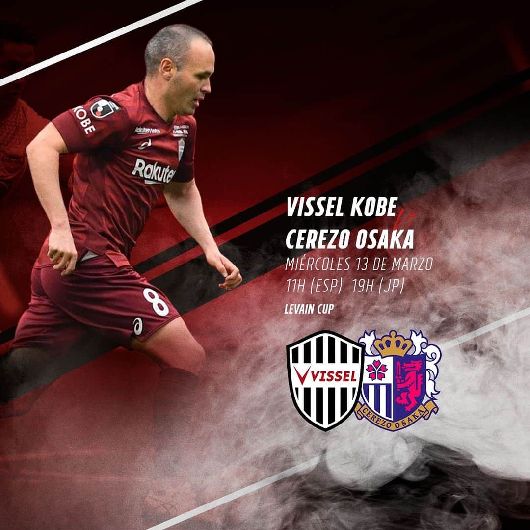 アンドレス・イニエスタさんのインスタグラム写真 - (アンドレス・イニエスタInstagram)「⚽️💪🏻 @visselkobe_official #levaincup」3月13日 5時39分 - andresiniesta8