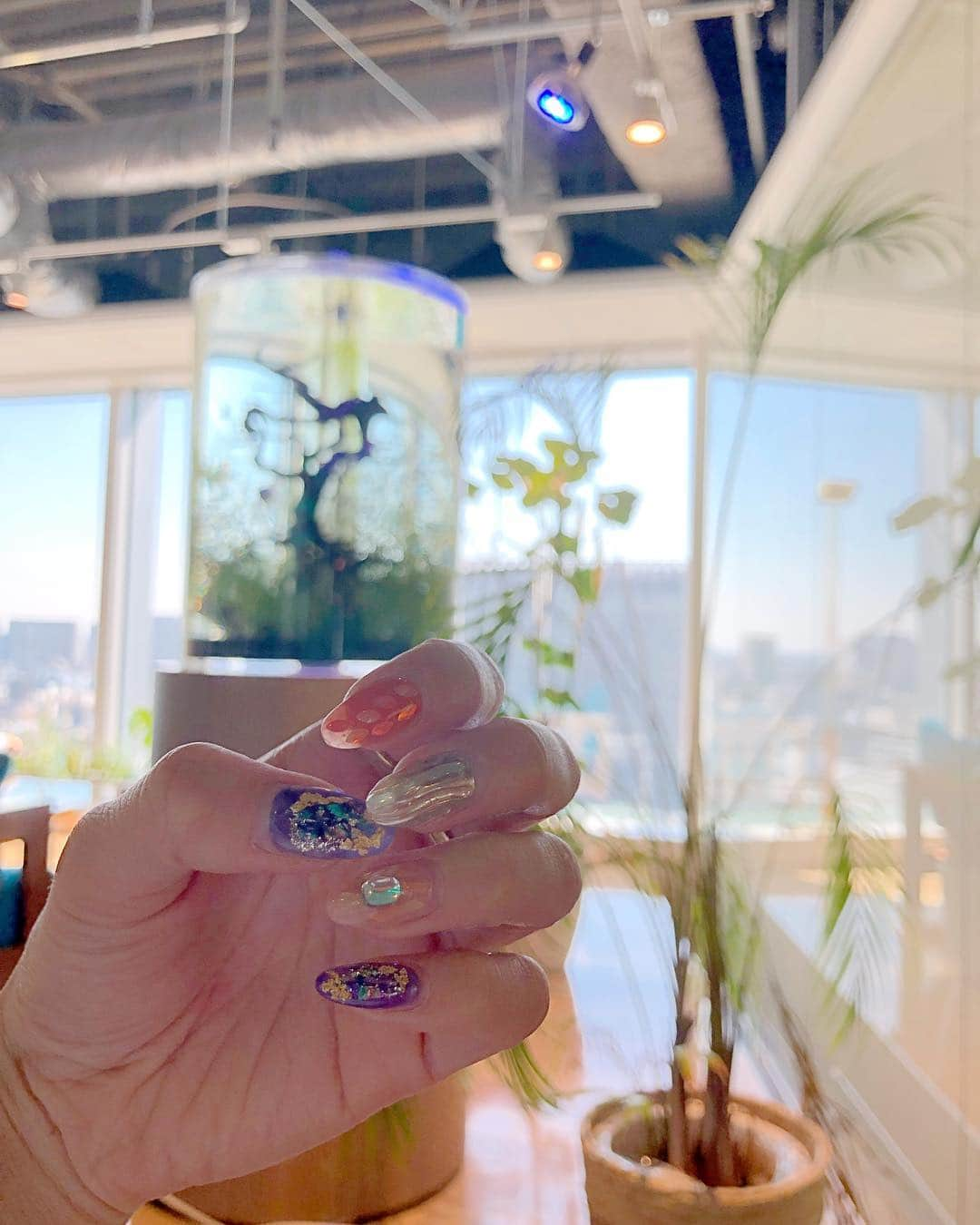 武田静加さんのインスタグラム写真 - (武田静加Instagram)「﻿ ﻿ NEW NAIL✨﻿﻿﻿﻿ カラフルネイル（デザインネイル）﻿﻿﻿﻿ ﻿ ﻿来月のネイルはもう決めてるのッ😎💕﻿ スクリーンショット撮って速攻送った（笑）﻿ ﻿@lapis_liliy いつも可愛くしてくれて﻿ ありがとうでス🌸﻿ ﻿﻿﻿ #lapisnail﻿﻿﻿﻿ #nail#ネイル#ハンドネイル#ジェルネイル﻿﻿﻿﻿ ﻿﻿﻿﻿ ﻿﻿﻿﻿ ﻿﻿﻿﻿ ﻿」3月13日 18時24分 - takedashizuka0517