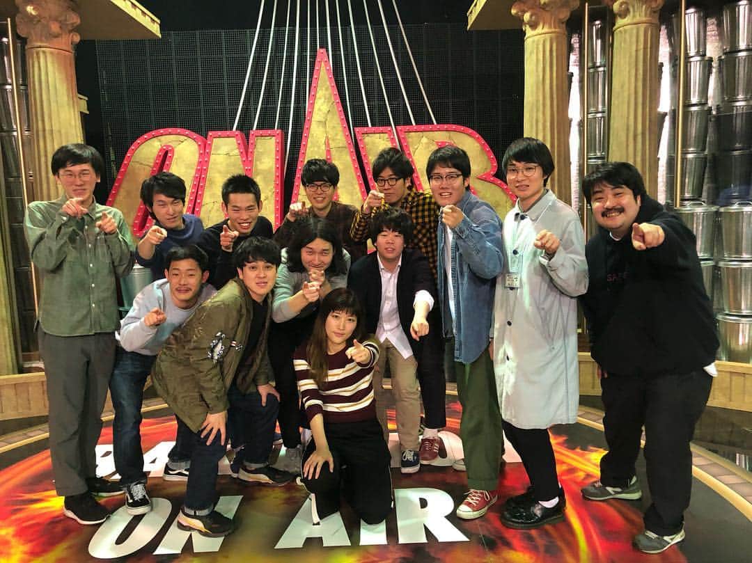 のインスタグラム：「「爆笑オンエアバトル20年SPECIAL」の収録でした！ 小学生の頃からみてた番組に出れてマジ嬉しかったです！ オンエアなるかどうかは23日深夜24:30からの放送をみてください！！」