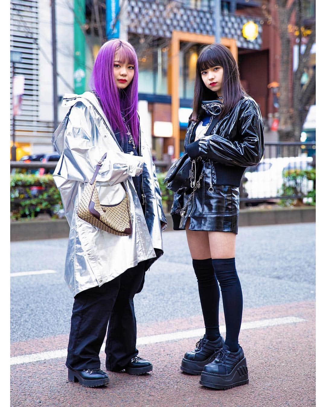 Harajuku Japanさんのインスタグラム写真 - (Harajuku JapanInstagram)「Japanese students 15-year-old Mami Creamy (@mami.creamy_) and 14-year-old Yurian (@2taeil2l) on the street in Harajuku wearing fashion from Romantic Standard, Codona De Moda, Spinns, DYOG, F21, Takaraya, and Demonia.」2月19日 1時18分 - tokyofashion