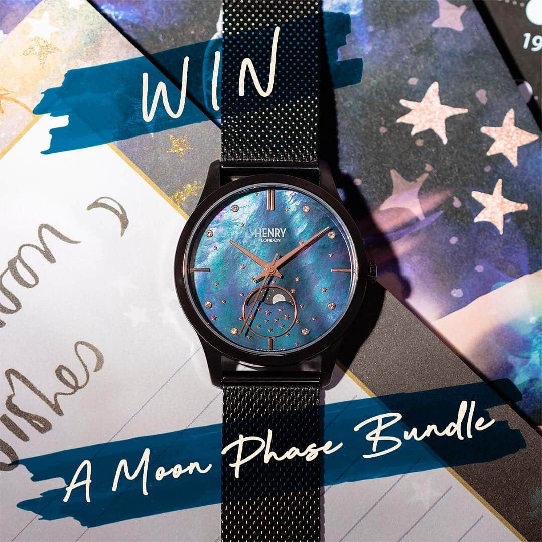 Henry London Official page of Britishさんのインスタグラム写真 - (Henry London Official page of BritishInstagram)「We’ve partnered with @NikkiStrangeDesign to bring you a giveaway that is out of this world! The lucky winner will receive a Moon Phase watch of their choice, plus a stunning range of Nikki’s beautiful celestial themed stationery. To enter ensure you are following both us and @NikkiStrangeDesign and comment tagging a friend, each extra comment means an extra entry into the draw which will take place on 25th Feb. Good luck! Please see https://www.henry-london.com for full terms & conditions.  #henrylondon #henrywatches #womenswatches #womensfashion #london #britishdesign #giveaway #win #competition #britishbrand #vintage #heritage  #moonphase #moonphasewatch #watchmovement #cosmic #watchmaker #instawatch #horology #accessories #zodiacwatch #supermoon #moon #midnight #moonlight #watchaddict #calendarwatch #bluemoon #space #allblackeverything」2月19日 4時52分 - henrywatches