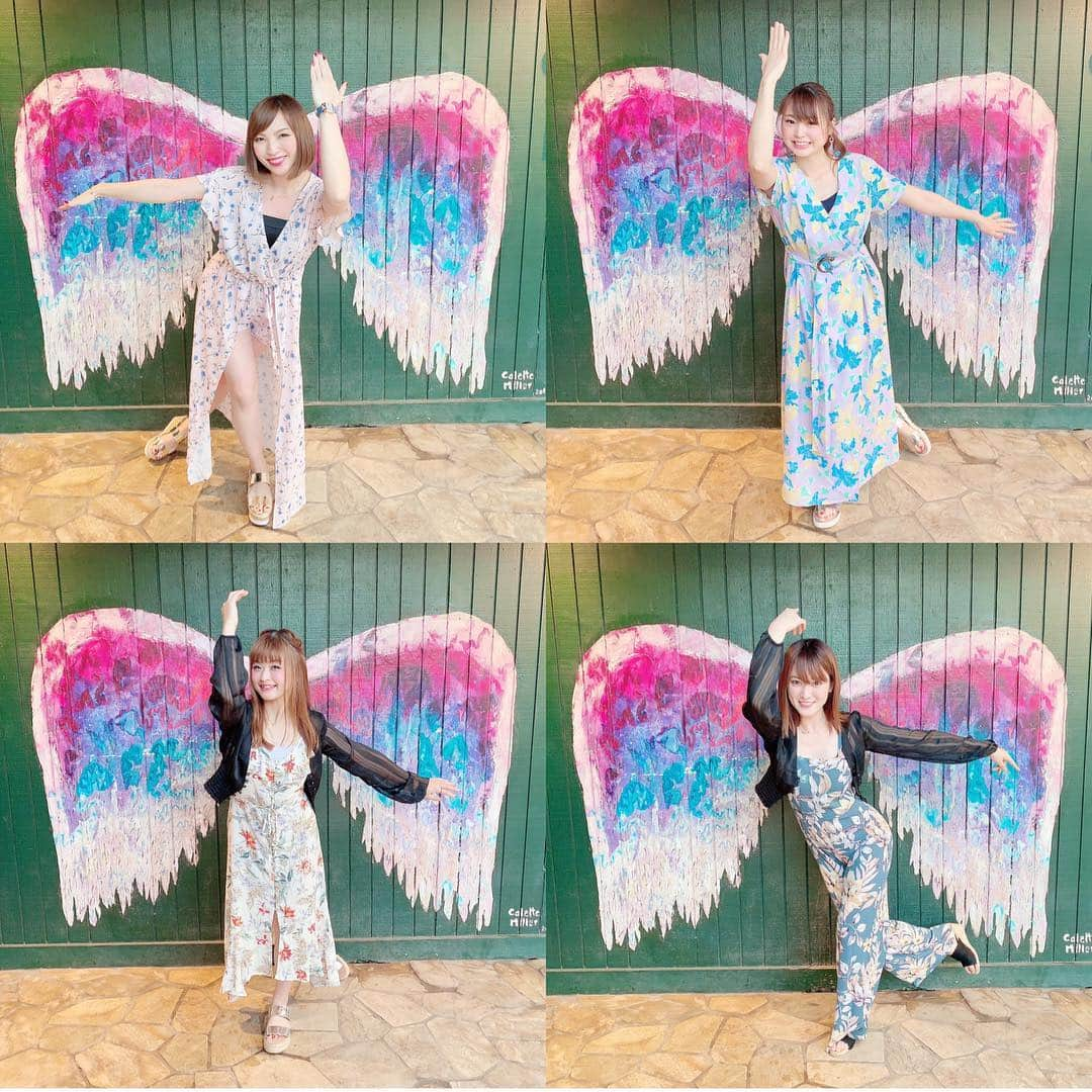 浅田梨奈さんのインスタグラム写真 - (浅田梨奈Instagram)「🦋🦋🦋 #hawaii #haleiwa #angelwings #ハレイワ #エンジェルウィングス #プロボウラー #ボウラースタイル #投球フォーム #やや個性出てる #特に利き手じゃない手 #花柄ワンピース #やや個性出てる #4色ワンピース #左から #ラブリーフラワー #ハワイアンフラワー #レディなフラワー #オリエンタルフラワー #映え狙い」2月19日 13時36分 - asdrn528