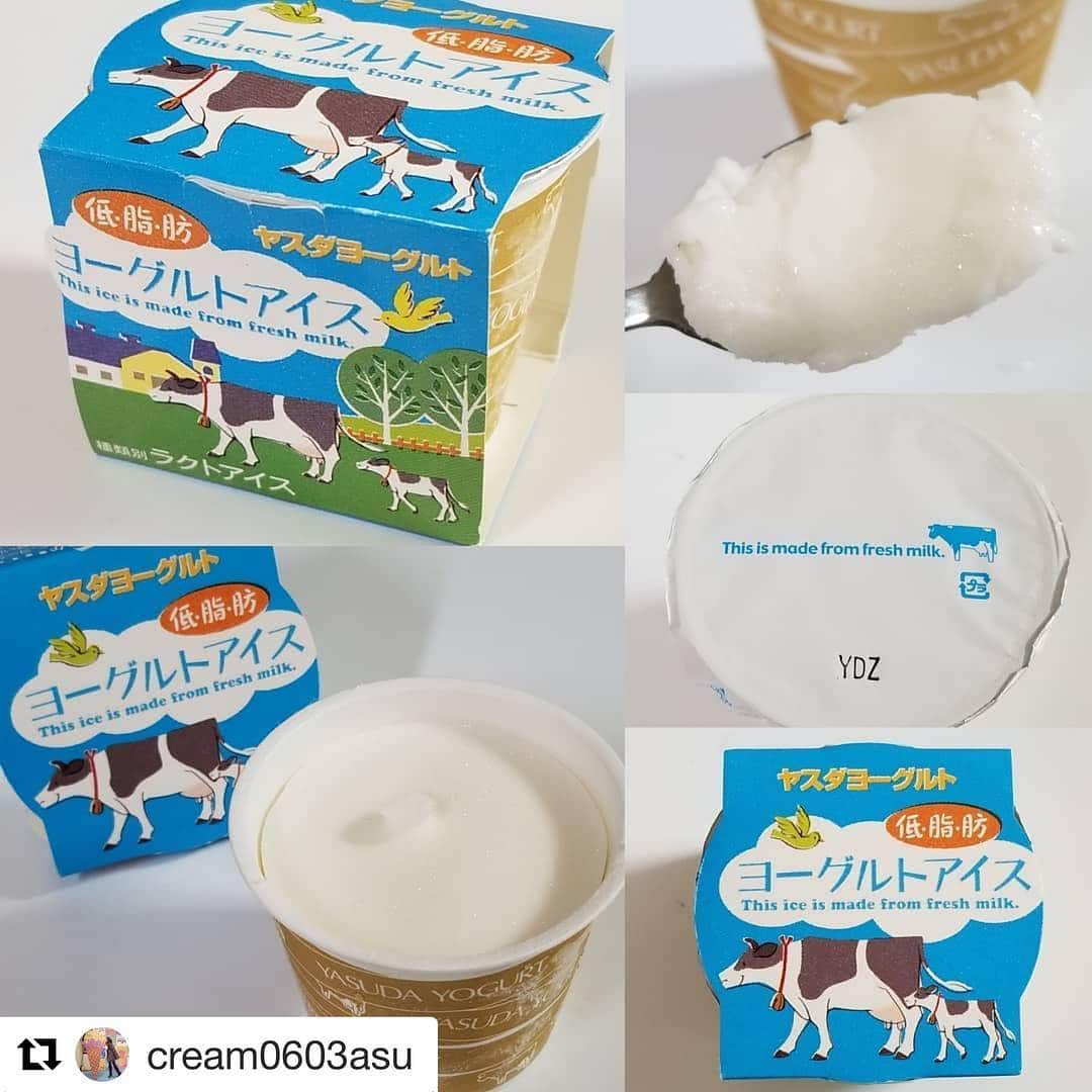 もぐナビさんのインスタグラム写真 - (もぐナビInstagram)「@cream0603asu さんの食レポポストです🐮🍦✨ with @get_repost ・・・ #ヤスダヨーグルト #低脂肪ヨーグルトアイス  85㌔㌍ スーパー(値段忘れました😂) ヤスダヨーグルトのヨーグルトアイス！！ ゆめタウンというスーパーで見つけて買いました！ #ヨーグルト に目がないです💓  こちら、低脂肪とだけあって、アイスはしゃりっと感があり、スッキリとした口当たりです。  でも優しい乳酸菌系の甘さとともに、ミルクのこくもほんのり感じられる！！ ヤスダヨーグルト、、自体を食べてみたくなった🐄🐮 低㌍、低脂肪なのに、美味しくて嬉しいアイスでした！！！ #アイス#アイスクリーム#アイスマニア#アイス部#ヨーグルトアイス#低脂肪#ヘルシー#ヘルシースイーツ#フローズンヨーグルト#もぐナビ#ロカリ#icecream#icecreamlover#yogurt#healthy#lowfat」2月19日 18時33分 - mognavi.jp