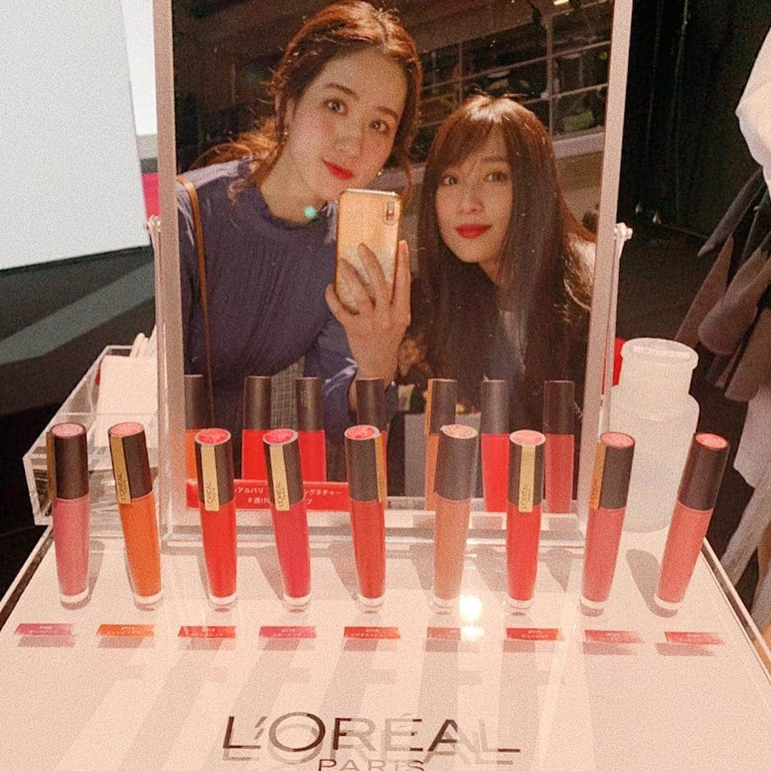 広瀬未花さんのインスタグラム写真 - (広瀬未花Instagram)「@lorealmakeup  ロレアルパリの新作リップの発表会へ さあやと♬♬ ・ ・ 今回の新作リップは、マットな質感でありながら厚塗りになり過ぎない のが特徴。 絶妙な透け感が残る仕上がりになるのに、色持ちは良いという優秀リップ。 9色展開で重ねづけも◎ ・ ・ そろそろリップも春仕様にしたいところ💋❤︎ #lorealparis  #lorealparismakeup  #ロレアルパリ #新作リップ #2019SS #マットリップ #ルージュシグネチャー #透け感マットリップ」2月19日 22時55分 - micahirose