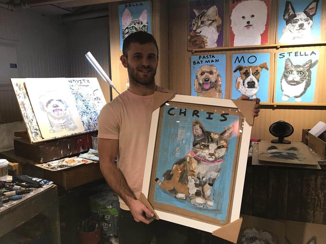 綾部祐二さんのインスタグラム写真 - (綾部祐二Instagram)「My friend Ben creates amazing pet portraits.  Check out @benlenovitz and my cat Chris.」2月20日 13時32分 - yujiayabe