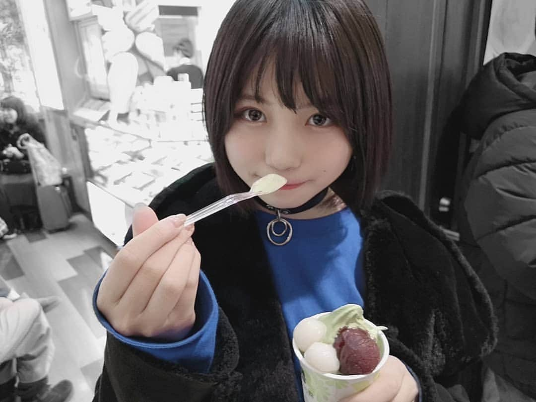 小畑優奈さんのインスタグラム写真 - (小畑優奈Instagram)「ずんだかと思いきや抹茶。」2月21日 19時48分 - yuna_obata48