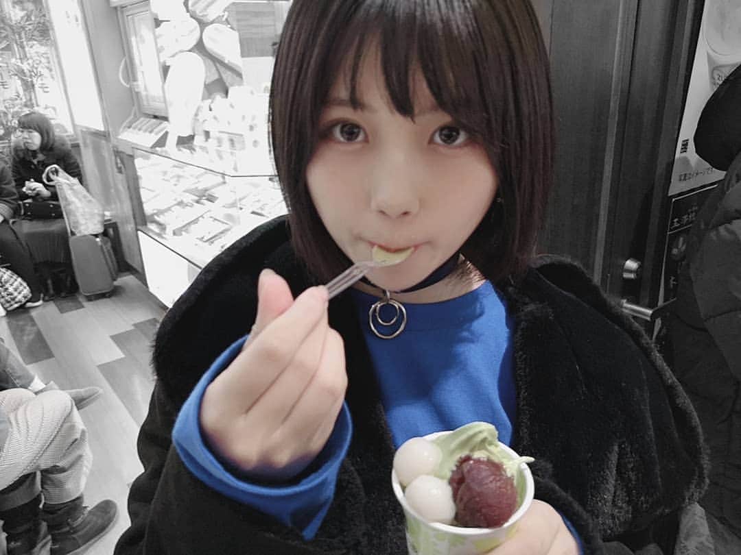 小畑優奈さんのインスタグラム写真 - (小畑優奈Instagram)「ずんだかと思いきや抹茶。」2月21日 19時48分 - yuna_obata48