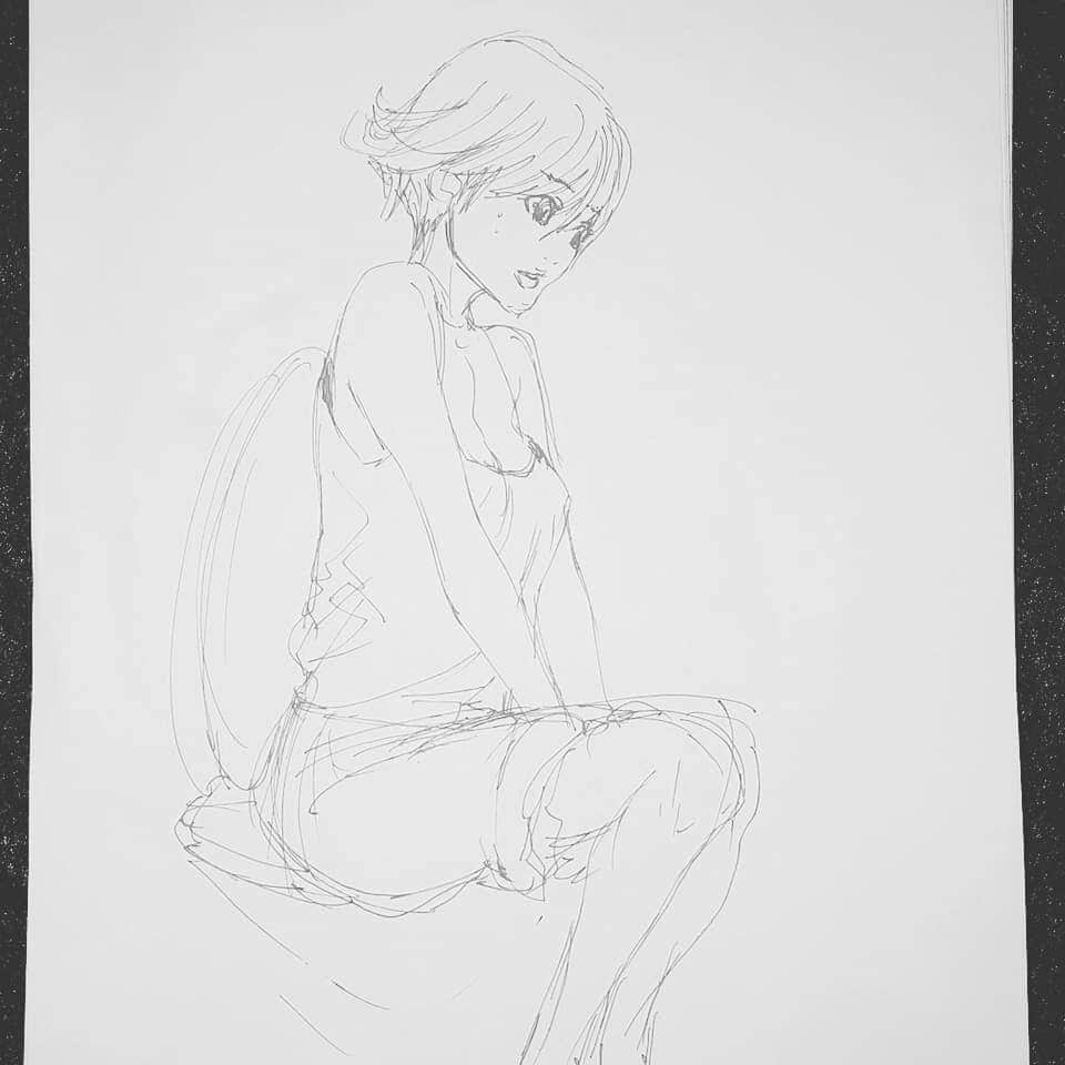 宮崎摩耶のインスタグラム：「下書きちゃん、インスタ再開できたっぽいい　#漫画　#blush #新刊　　ブラッシュも、新刊もうすぐでるぞー(☆∀☆)」
