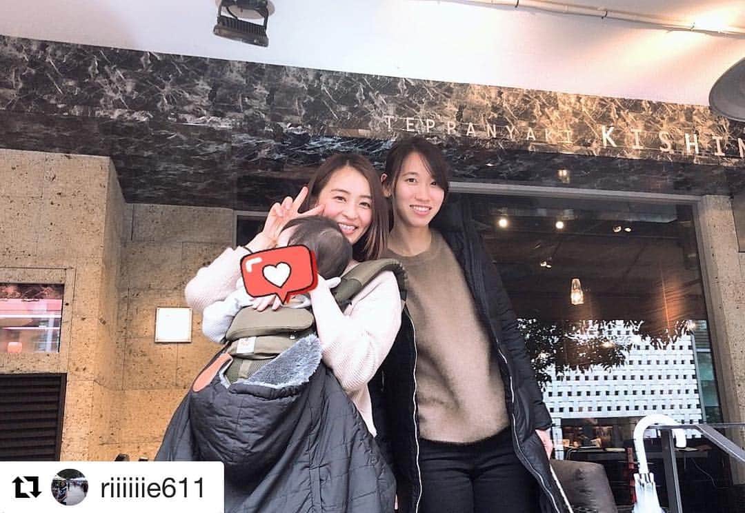 のインスタグラム：「: 楽しかった～♡♡ おいしかった～♡♡ ありがとうございました♬*゜ #Repost @riiiiiie611 with @get_repost ・・・ おはようございます☀ 海外合宿行く前に🏃‍♀️ランチしたよ💓 同世代で東京オリンピック目指してるって本当かっこいいなぁ‼︎ パワー送りまくりました😍😍😍😍 #福島千里 #陸上 #田中理恵 #体操競技」
