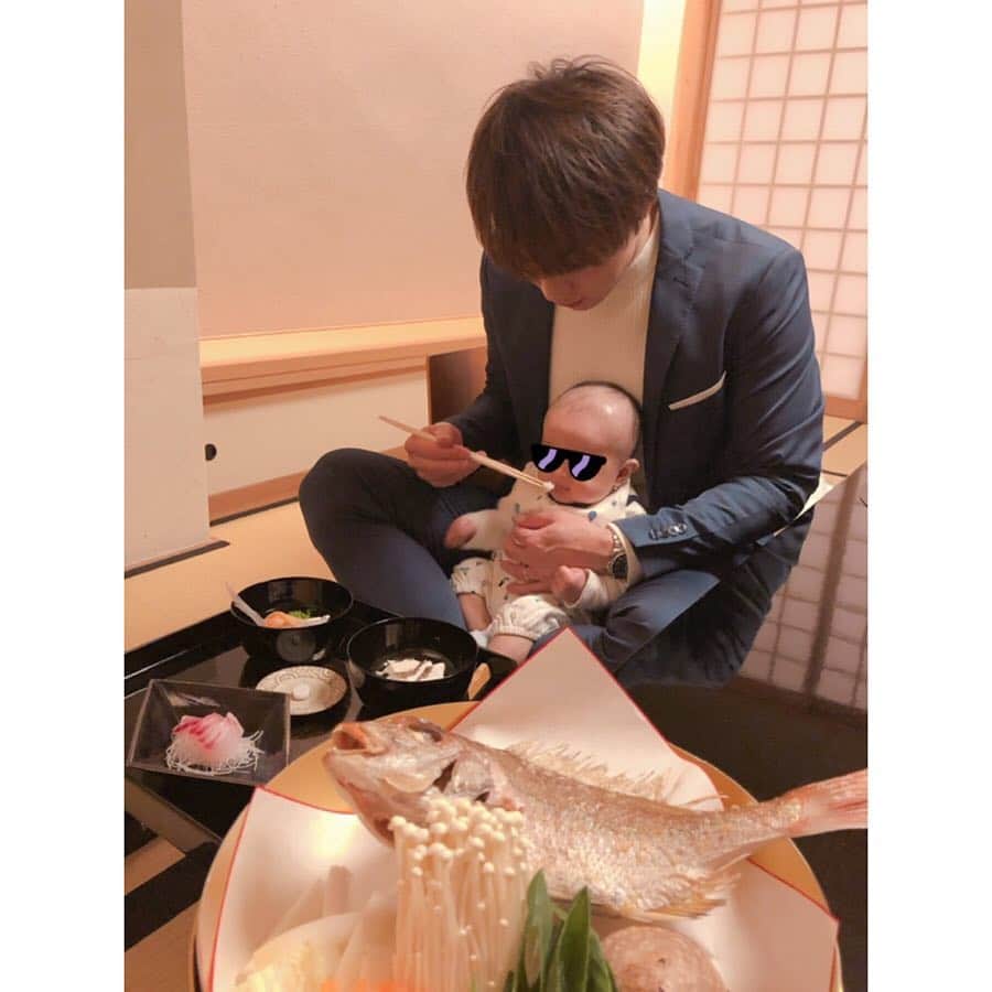 五十嵐圭さんのインスタグラム写真 - (五十嵐圭Instagram)「先日、息子のお食い初めへ。 #お食い初め #日本料理蘭」2月22日 16時35分 - keiigarashi_official
