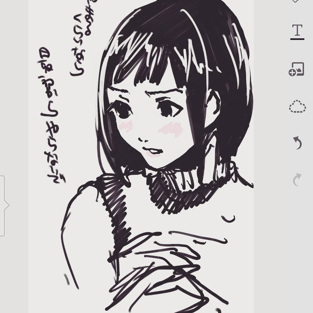 宮崎摩耶のインスタグラム：「落書き #落書き　#一体何があったんだ」