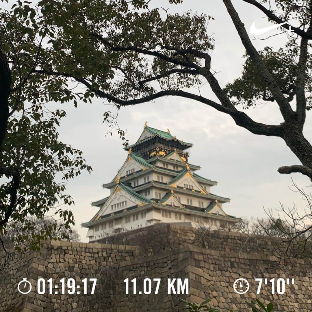 中村優さんのインスタグラム写真 - (中村優Instagram)「大阪城公園いつのまにあんな綺麗になってたんやぁぁあ！ JO-TERRACEのランステ初めて使ってみた！友達と待ち合わせ、の前に一人で公園周りを走った🏃‍♀️ #大阪#run#running#優run」2月22日 23時59分 - nkmr_yu