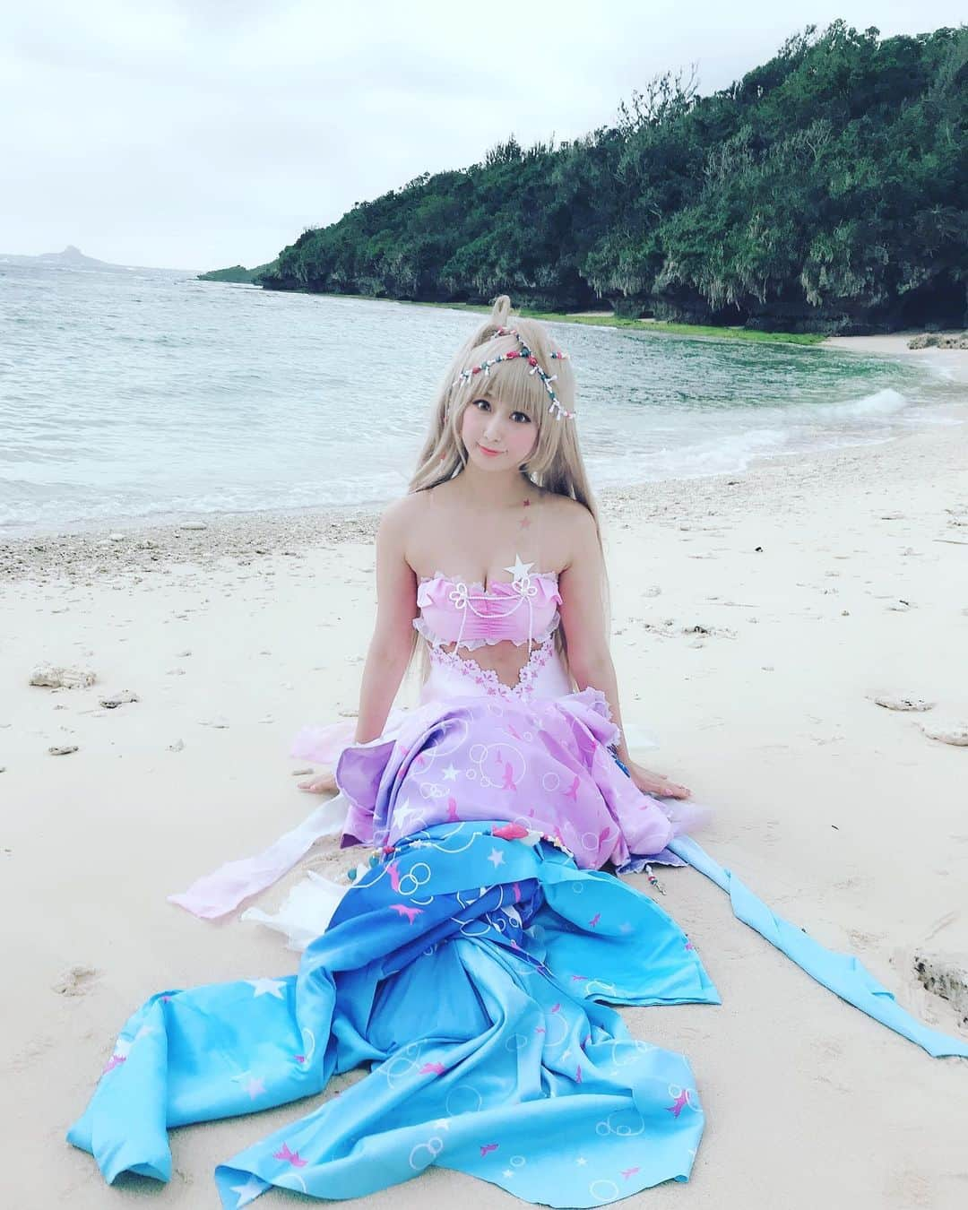 日野礼香さんのインスタグラム写真 - (日野礼香Instagram)「ことりちゃん人魚バージョン(・8・) #cosplay #ラブライブ #人魚 #南ことり #japanesegirl #沖縄 #海」2月23日 23時22分 - reicheru219