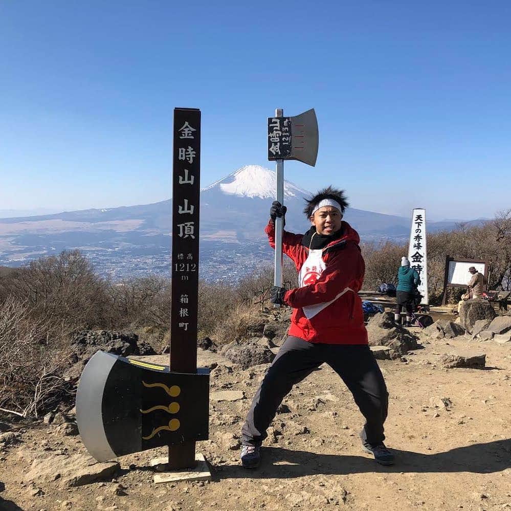 サンシャイン池崎さんのインスタグラム写真 - (サンシャイン池崎Instagram)「『ニッポンわが町　うどんMAP』  ありがとうございました！！！ #金時山 #富士山 #富士山シャイン池崎 #まさカリーうどん最高でした」2月24日 17時05分 - ikezaki_yeah