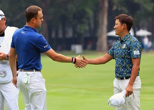 今平周吾のインスタグラム：「WGCメキシコが終わりました！ 最終日はジャスティントーマスと回って目の前で凄いゴルフが見れて色々きずく事があって良かったです😊 また次の試合に向けて練習頑張ります！！ それにしてもジャスティン今日9アンダーってやばすぎ😂」