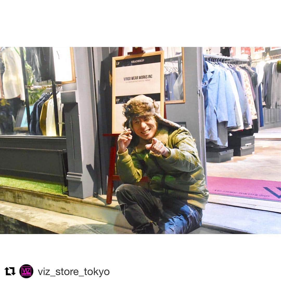 masasucksさんのインスタグラム写真 - (masasucksInstagram)「かれこれ先月くらいの事かもしれませんが！笑 【VIRGO】WORKING DAD JKT ボア付きMA-1ジャケット [VG-JKT-195]  これのおかげでこの冬乗り越えましたwww #Repost @viz_store_tokyo with @get_repost ・・・ _ ‪本日VIZ STOREにmasasucksさん(the HIATUS/RADIOTS/FULLSCRATCH/J BAND)がご来店！ _ ‪VIRGOの2019 H/Sコレクションの新作アイテムなど色々とチェックして頂きました！ _‬ ‪いつもありがとうございます！！‬ _ shop / VIZ STORE-TOKYO&2ND 150-0001 東京都渋谷区神宮前3-27-4 tel : 03-3478-6335 open 12:00 - close 19:30 _ お問い合わせやご質問は電話やダイレクトメッセージでお受けしております。 _ online store / V-STORE / V-STORE 2ND _ other account @virgowearworks @virgowearworks_style _ #viz2nd #vgw #ヴァルゴウェアワークス #vgw_style  #garni #plmp #saltandmugs #clutchgolf #selectshop #harajuku #tokyo #japan _ #thehiatus #radiots #fullscratch #j_band #masasucks」2月25日 20時15分 - sucksmen