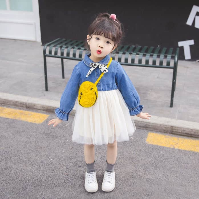 Doresuweさんのインスタグラム写真 Doresuweinstagram Aライン デニム 切り替え 韓国風 チュール プリーツ 可愛い 子供服 女の子ワンピース Id Doresuwe ガールズファッション ワンピース デート 着痩せ 着回し 秋コーデ 冬コーデ 可愛い Kawaii