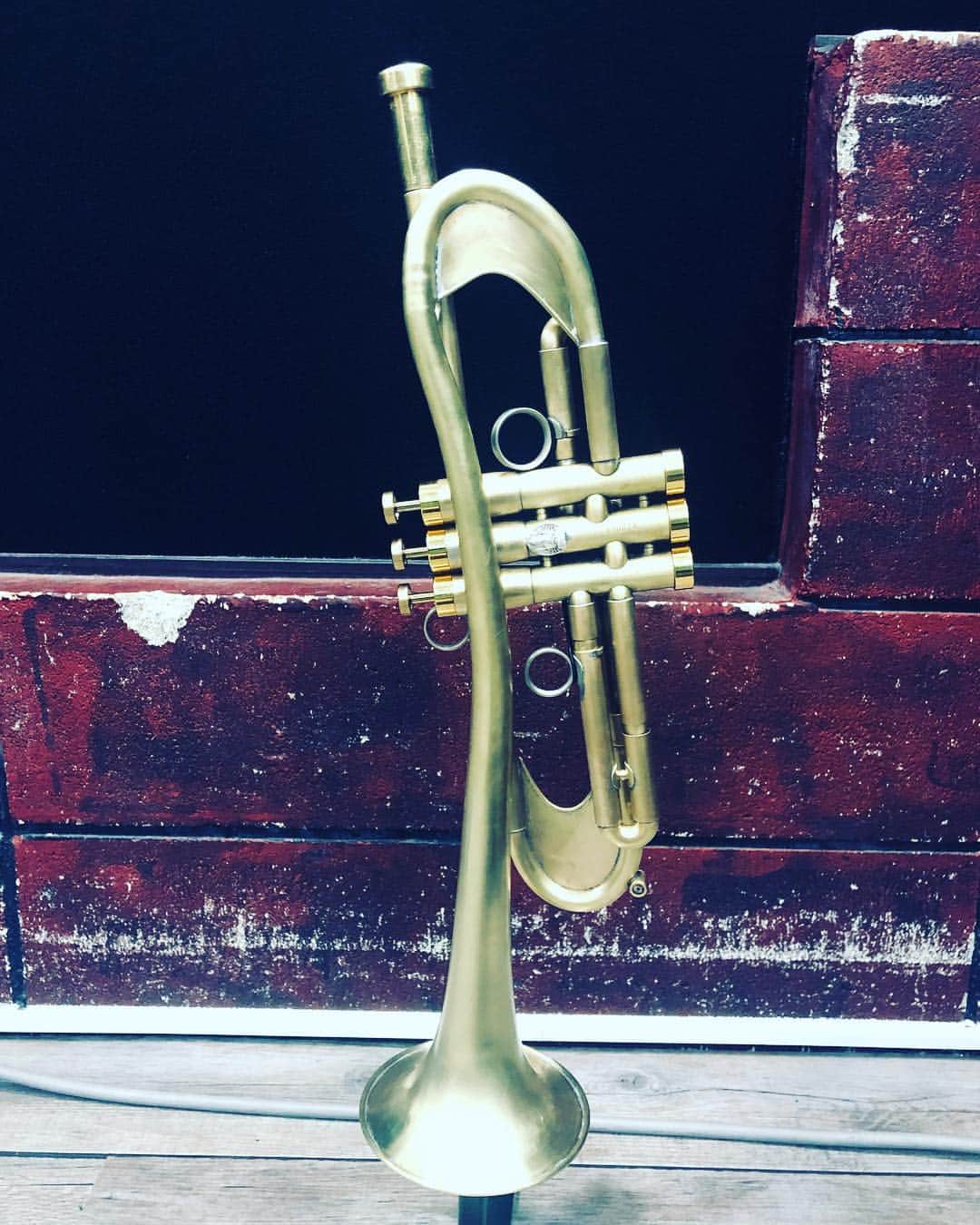 タブゾンビさんのインスタグラム写真 - (タブゾンビInstagram)「トランペットのベルの角度を柔らかくしていただきました。  #trumpet #xotrumpet  #トランペット #改造 #ベル曲げ」2月26日 17時02分 - tabuzombie