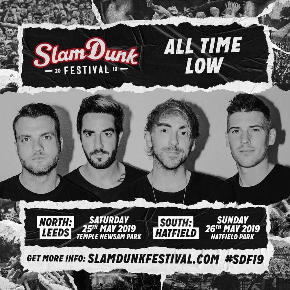 All Time Lowのインスタグラム：「Hey UK, just a reminder that we’ll be over to play #SDF19 in May, and we’re looking forward to seeing you there!」
