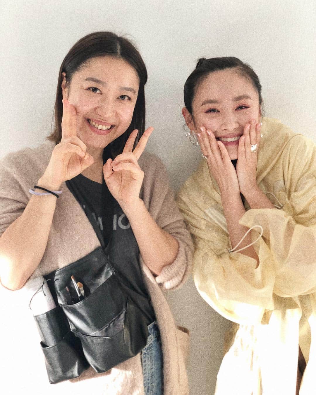 のインスタグラム：「@spring_tkj ❤️ ㅤㅤㅤㅤㅤㅤㅤㅤㅤㅤㅤㅤㅤ ㅤㅤㅤㅤㅤㅤㅤㅤㅤㅤㅤㅤㅤ #SPRiNG #shooting #中山友恵 さん #hairmake #高橋愛 #楽しかった😍」