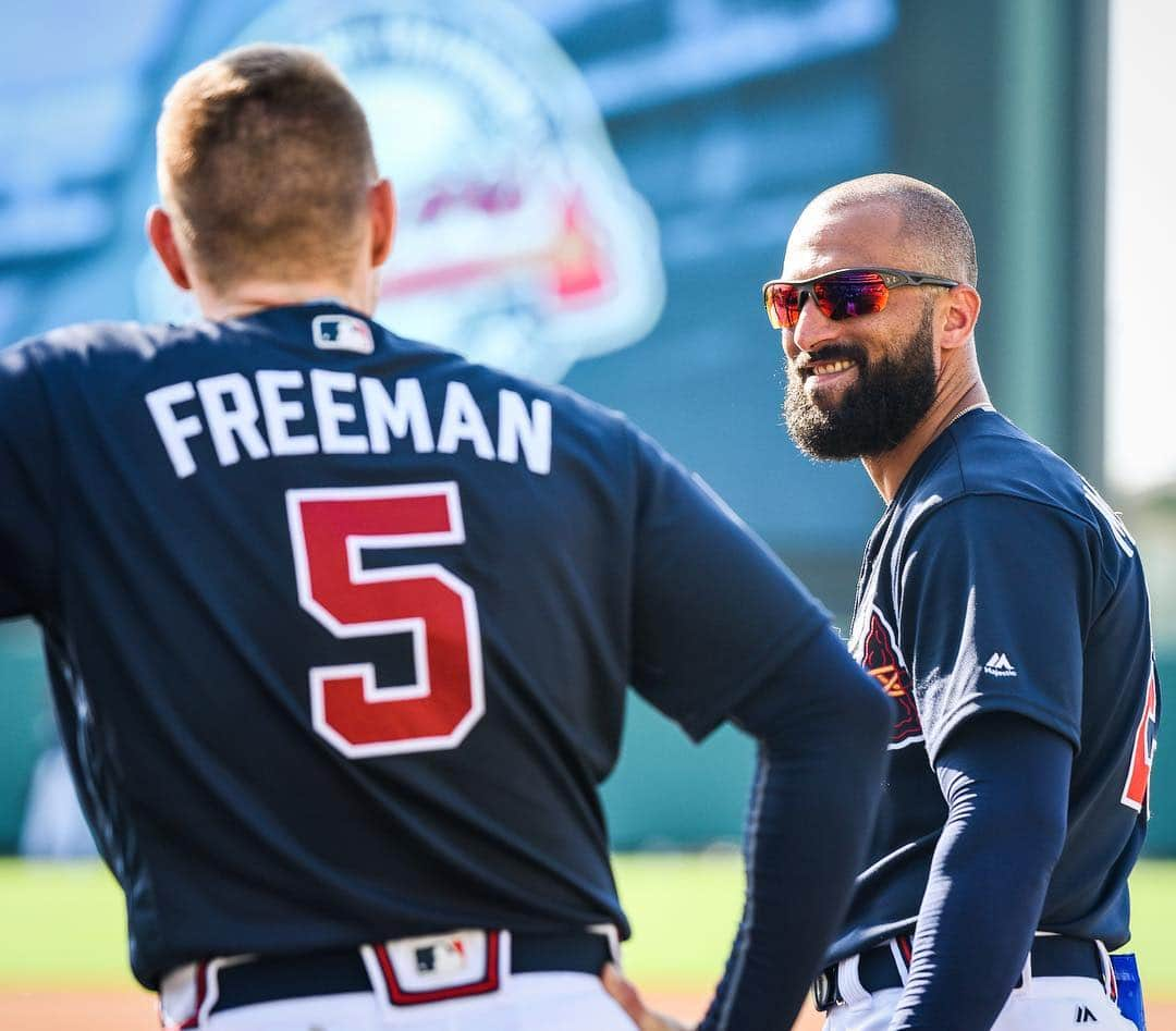 アトランタ・ブレーブスさんのインスタグラム写真 - (アトランタ・ブレーブスInstagram)「When you see Kakes smile, you know baseball is CLOSE.」3月15日 3時37分 - braves